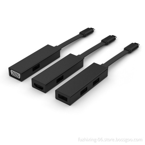 Innovative Product Type-C to VGA and 1 port USB3.0 Hub Converter